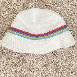 Gymboree Rainbow Bucket Hat – Soft Cotton Blend, Size M/L Kids NWT